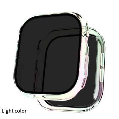 Eraysun Electroplating Anti-peeping Shell Film Integrated for Apple Watch Series10 42mm 46mm Protector Watch Case