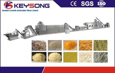 Snacks Food Extruder With Heating System , Bread Crumb / Corn Puff Extruder Machine