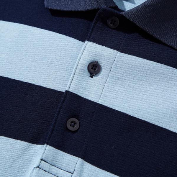 Рубашка короткого рукава рубашки поло 100% хлопок лета Unisex Multicolor горизонтальная Striped