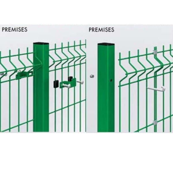 Customized Welded Mesh Security Fencing , Green Pvc Coated Welded Wire Mesh Fencing