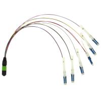 Cordón de remiendo de la fibra óptica del CS del SM 8F 12F 24F LSZH MPO MTP