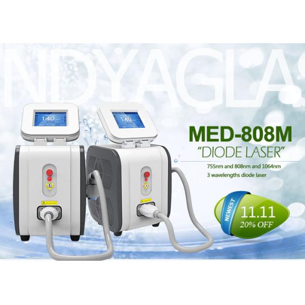 808 nm Diode Laser hair Removal Machine With 8.4 Inch Touch Screen