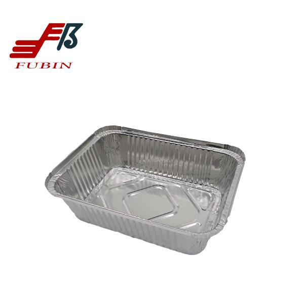 Hot sell almunium foil Hotel restaurant Foil Box Disposable Airline almunium Foil Container For Food alufoil