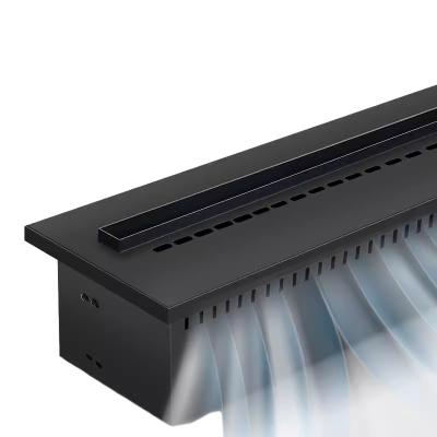 Realismo de mudança de cor da chama fogão elétrico com função de aquecimento incorporado aquecedor eletrônico de lareira montado