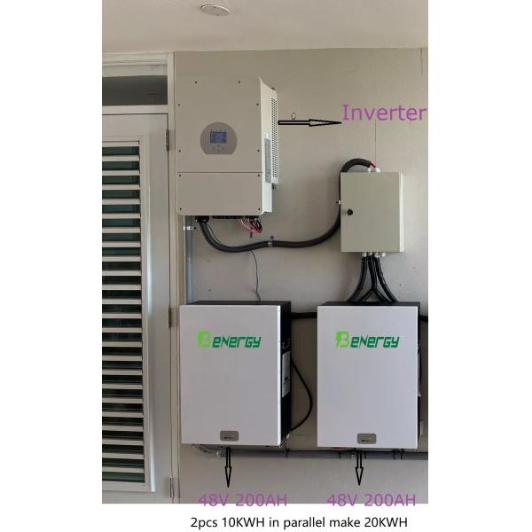 Benergy 48V 400Ah 20KWH литий-ионная батарея для хранения бытовой энергии без обслуживания