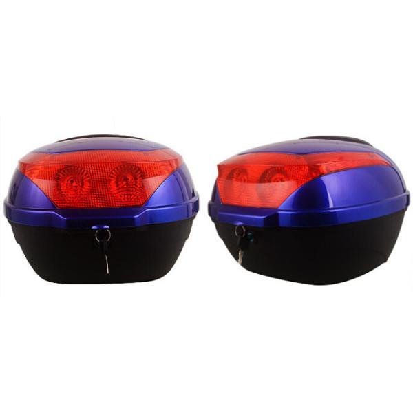 Plastic Motorcycle Delivery Box For Honda Back Colored 33 * 37 * 25 Cm Size