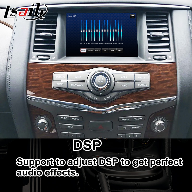 Lsailt 8+128G Android 13 Модуль инфоразвлечений для Nissan Patrol Y62 2010-2020 Включает беспроводную CarPlay, NetFlix
