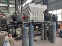 Máquina da retalhadora do eixo da sucata controle de alimentação automático do PLC da única