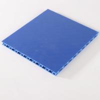 Folha plana de telhado de plástico ondulado Azul PP Painéis de telhado de plástico ondulado ocos Cartão