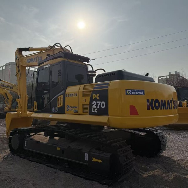Good Condition Komatsu PC270LC 27Ton Crawler Hydraulic Low Hours Used Excavator for Heavy Construction in Stock