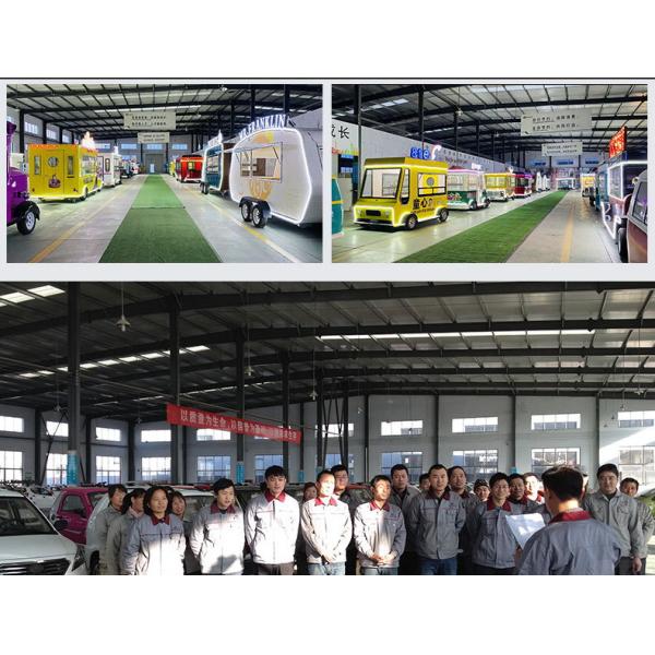 Cuisine campante de remorque de cuisine de roues mobiles en aluminium de la remorque 2-4 avec la ventilation