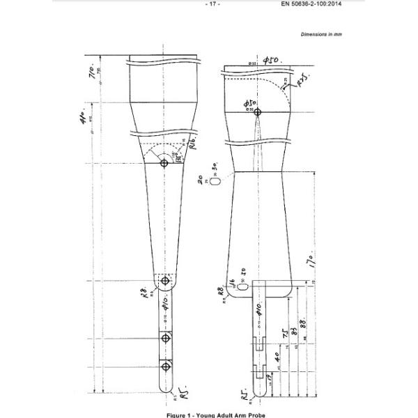 Зонд перста испытания EN 50636