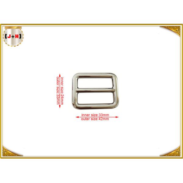 La hebilla del resbalador del metal del color del níquel, las presillas cuadradas para las capas modificó formas para requisitos particulares