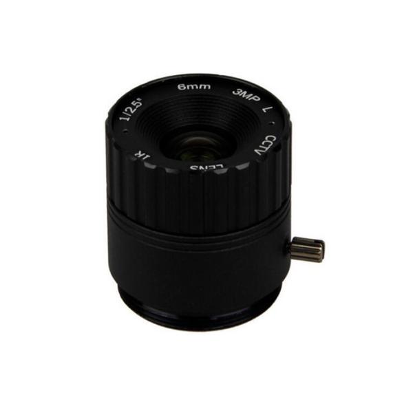 1/2.5" 6mm F1.6 3Megapixel CS mount fixed focal lens, CS prime lens for security