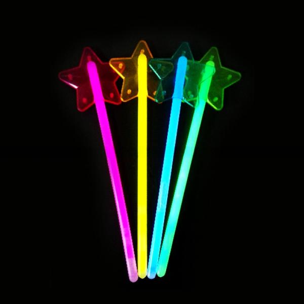 2022 Non-Flammable Glow Star Sticks in Assorted Colors for Bar Occasions Free Samples