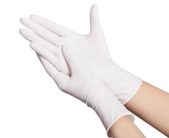 Non Allergic Soft Disposable Nitrile Gloves Powder Free / Powdered Chemical Resistance