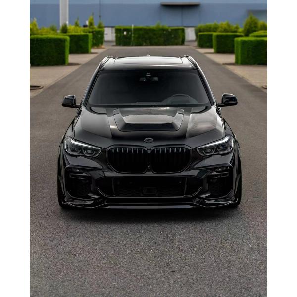 For BMW X5 G05 F95 Carbon Fiber Widebody Kit X5 G05 F95 Carbon Fiber Front Lip Diffuser Spoiler Wide-body Kit