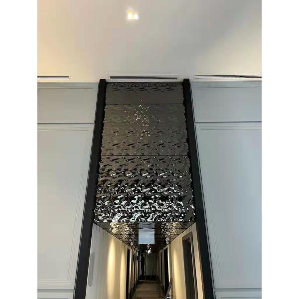 3D цвет штампованный конец водяной волновой волновой нержавеющей стали