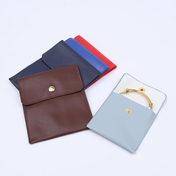 Biodegradable Fruit Leather Bag Customized Right Angle Apple Leather Pineapple Leather Jewelry Bag Jewelry Metal Snap Bag Ring Necklace Velvet Storage Bag