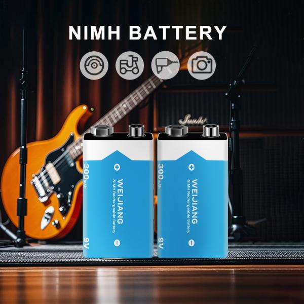 Рргеable аккумулятор 9V 6F22 NIMH аккумулятор 300mah перезаряжаемая Ni-MH аккумулятор 9V для мультиметра электронной гитары