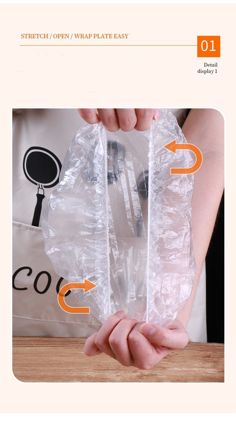 Customized Request Disposable Plastic PE Cover for Convenient and Healthy Bowl Dishes