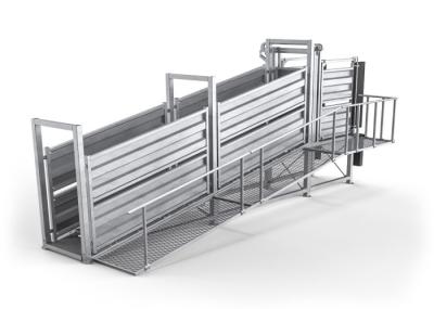 Custom Leveled Livestock Loading Ramp Plans Hardwood Timber Floor
