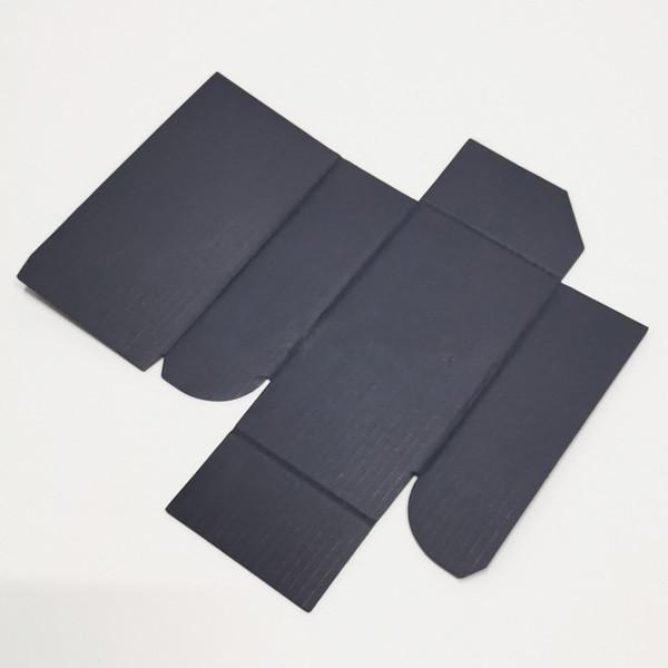 Black Biodegradable F Flute Corrugated Carton Box For Cosmetic