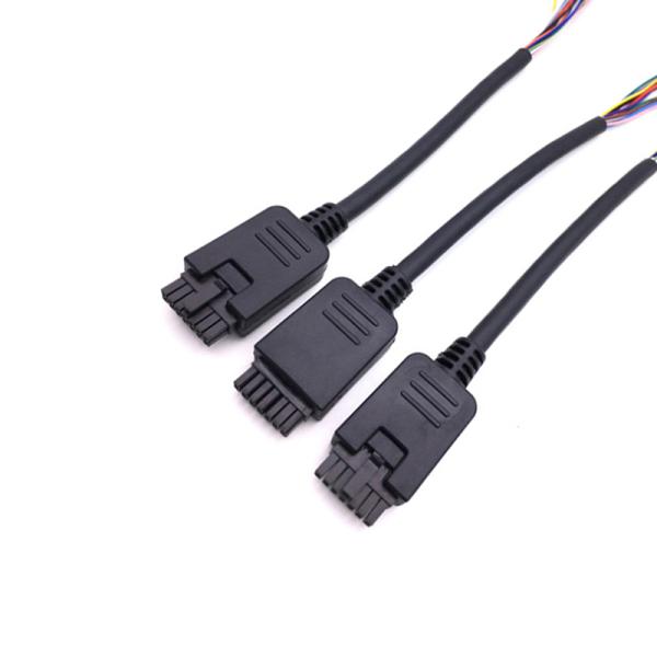 OEM 14 Ways Overmolded Cable Assemblies Molex Micro Fit 3.0 Connector