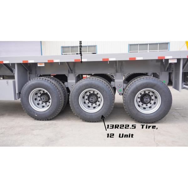 Tri Axle Trailer 40/45/48 Ft Flatbed Trailer for Sale in Mauritius Port Louis