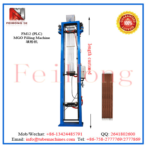 tube filling machine for heating element
