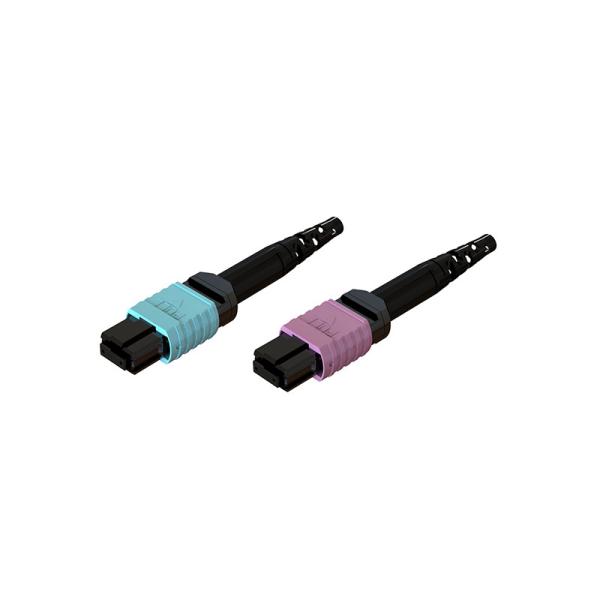 Flexible MPO Fiber Optic Connector 3.0 60mm 16 Cores For Parallel Optical Transmission