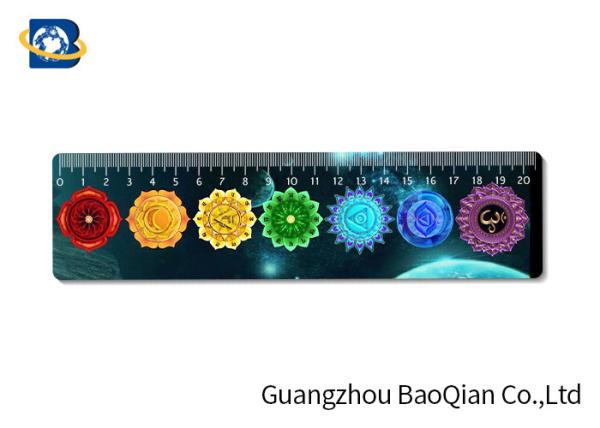 OEM PVC Plastic Rulers Printed , 3DCustom Lenticular Printing Measuring Straight Ruler