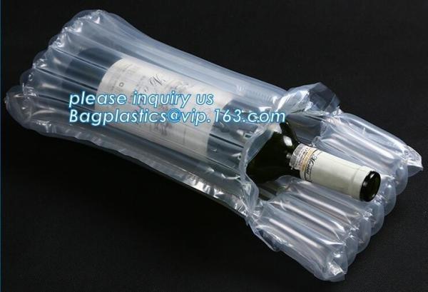 inflatable air bag for wine bottle, wine bottle air bag transport protective shock resistant cushion hand bag packaging,