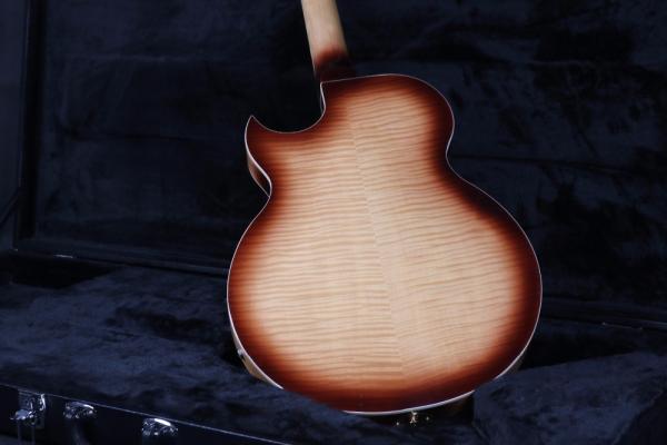 Top Quality Stock Full Hollow Body 41'' Electric Guitar Small Gold Hardware Black Color