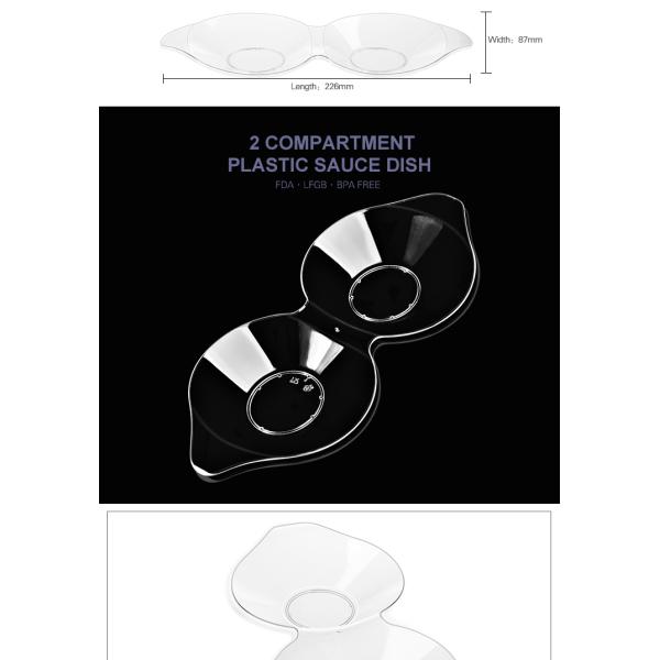 Food grade container disposable special shape hard  plastic plates