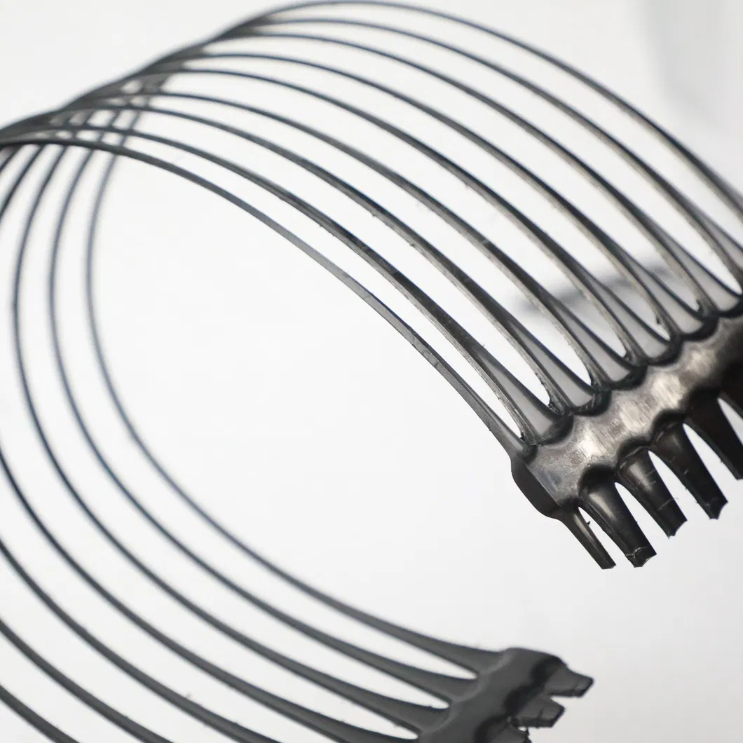 Plastic Polypropylene PE Unidirectional Uniaxial Tensile Plastic Geogrid For Roadbed Reinforcement