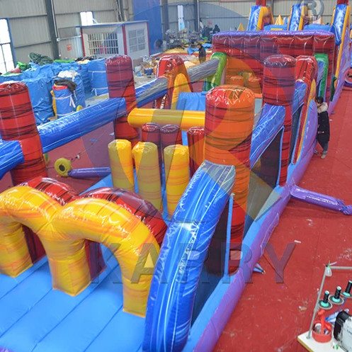 Large Inflatable Obstacle Sports Combo Course for 14 Years up Party Rentals