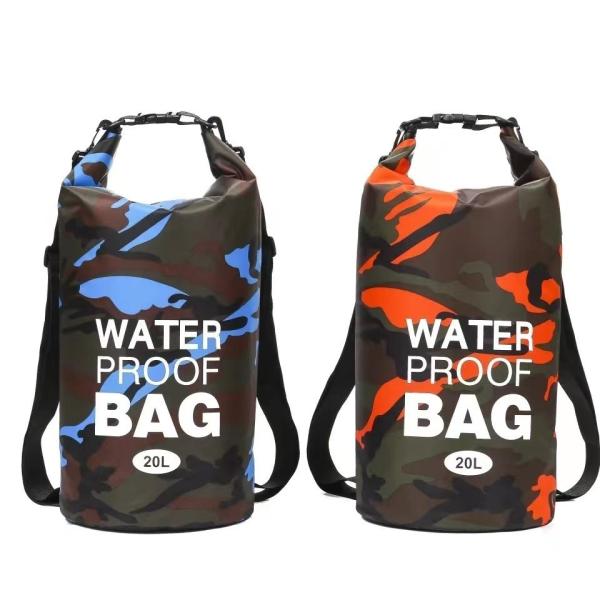 CROSS BORDER CAMOUFLAGE WATERPROOF BAG SINGLE SHOULDER DOUBLE SHOULDER WATERPROOF BUCKET BAG POLYESTER LIGHT DRY WET SEP