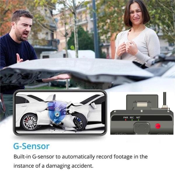 4G AI Dashboard del vehículo Dashcam de doble cámara AI ADAS DMS reconocimiento facial del conductor