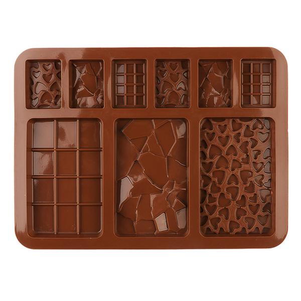 MHC Christmas Deep Dubai Chocolate Bar Mould Custom Big Rectangle Silicone Chocolate Mold