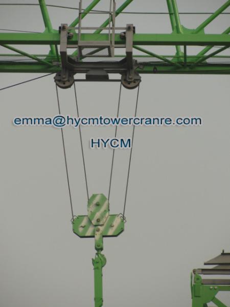 PT6020 Flat Top Tower Crane Top Slewing Hydralic Climging Type 10t