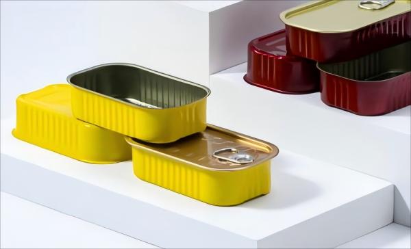 160ml Rectangular Tin Cans Compact Custom Tin Cans Impact Resistant For Food Storage