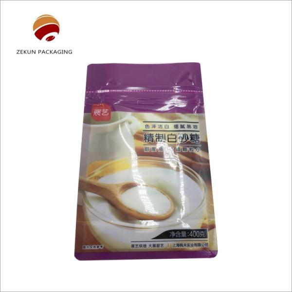 Zipper/Slider/Vent Flat Bottom Bag 10 Colors Scratching Resistance