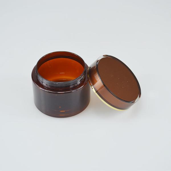 Amber PET Plastic Pill Bottle for Medicine Capsules and Supplements Customized Design