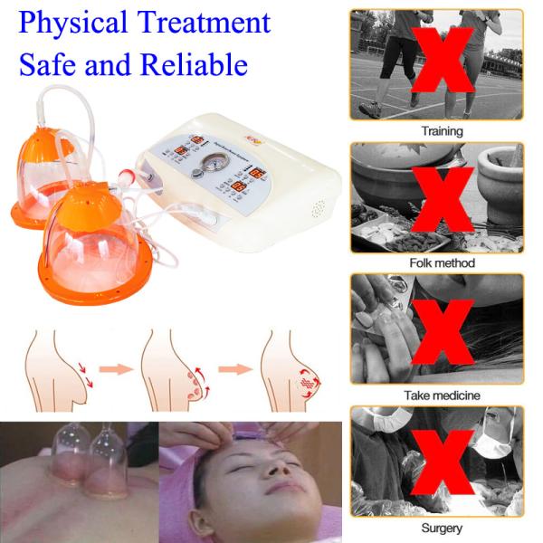 Salon White Breast Enhancement Machine Vibration Vacuum Butt Lift Machine