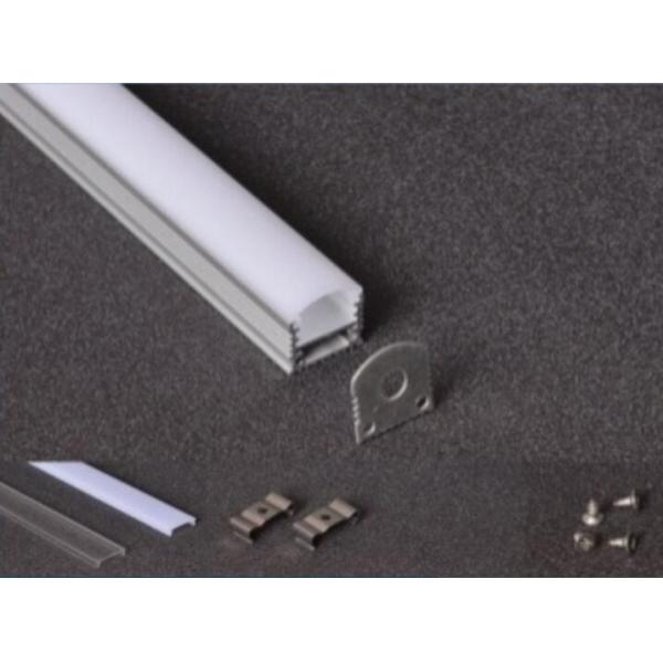 Silver U Shaped Aluminum Channel , 20x20mm Aluminum Profile For Led Light