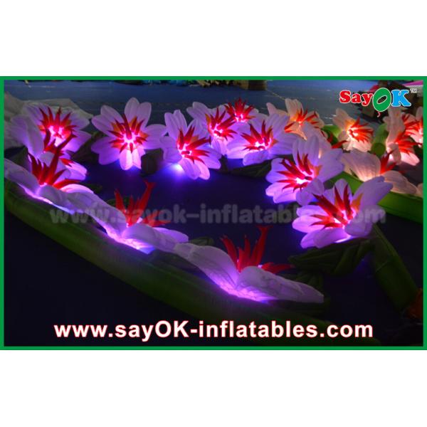 Customized Nylon Cloth Inflatable Lighting Decoration Wedding Flower Chain