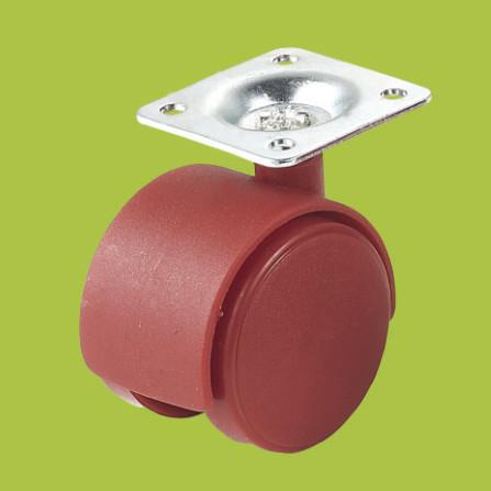 made in China furniture casters swivel top plate red caster colorful