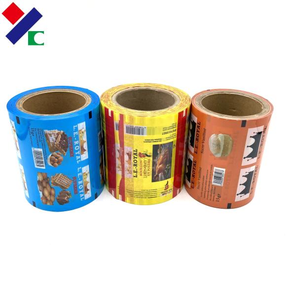 Tea Coffee Sachet Film Roll Packaging Foil Materials Easy Tear Notches