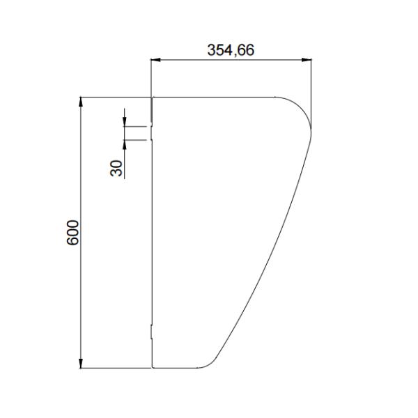 Factory Stainless Steel Wall-Mounted Urinal Partition, Men's Urinal Privacy Screen Waterproof Baffle, Toilet Protection Divider for Schools kindergartens Shopping